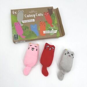 Pretty Kitty Catnip Cats 3-piece Plush Pillow Set Cat Toys